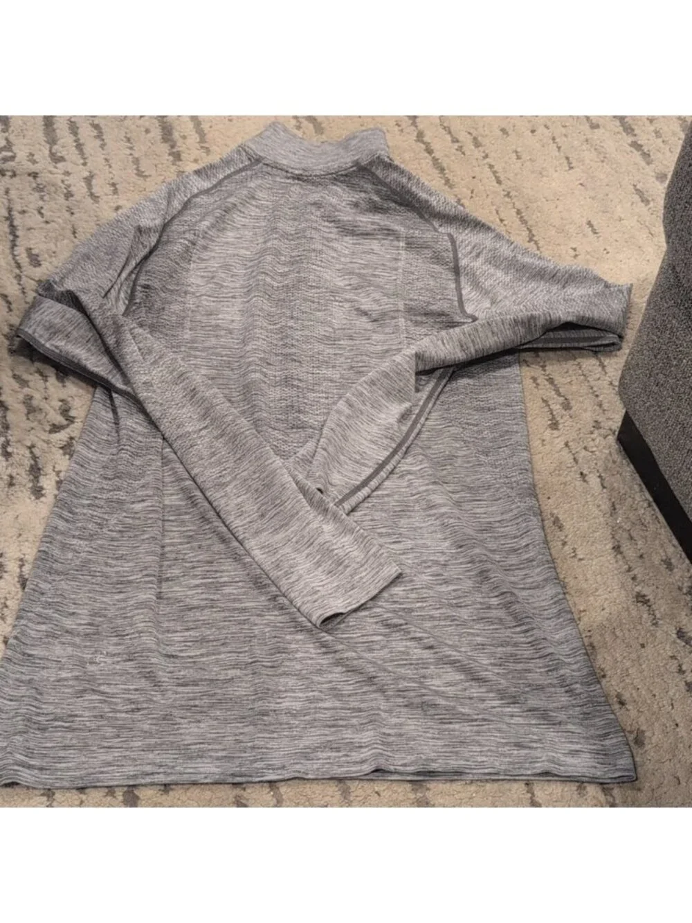 Lululemon Metal Vent Tech 1/2 Zip II Slate / White